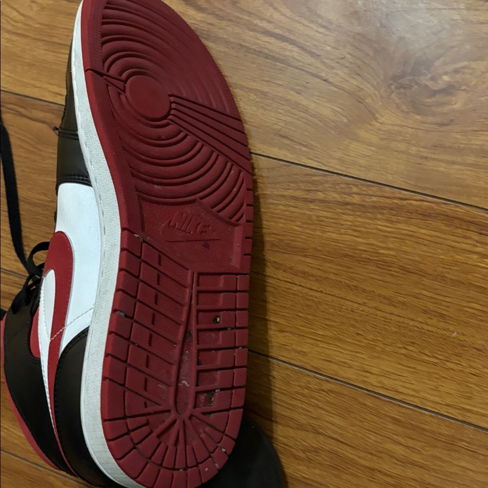 Nike Air High-Top Sneakers - Black, White, Red - Picture 4 of 4